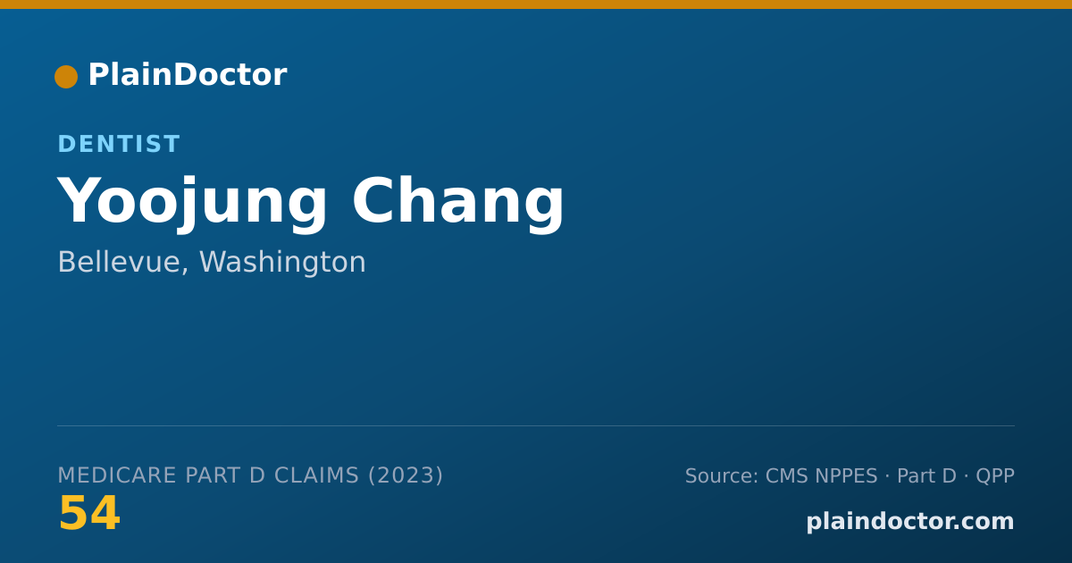 Shareable card for Yoojung Chang - Dentist, Bellevue, WA