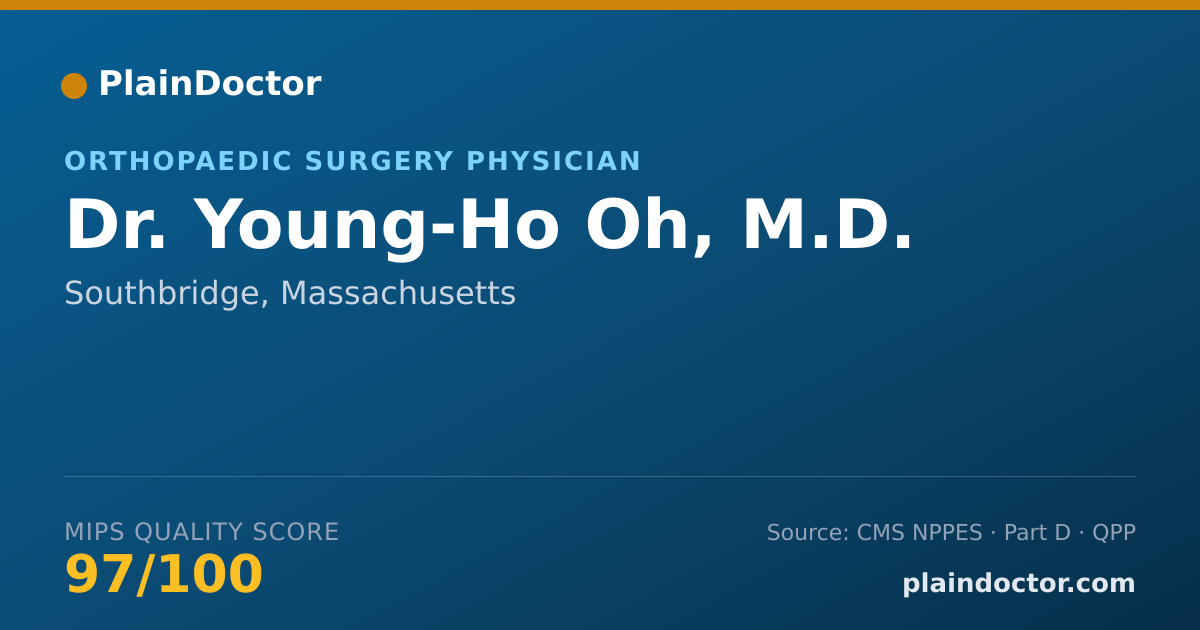 Shareable card for Young-Ho Oh, M.D. - Orthopaedic Surgery Physician, Southbridge, MA