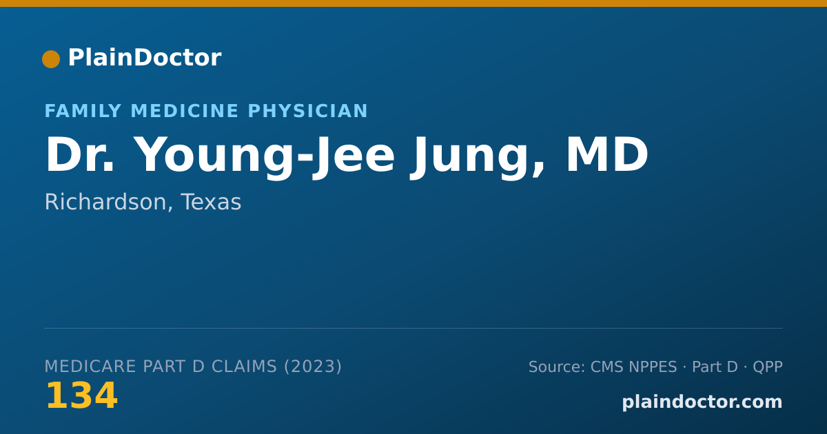 Shareable card for Young-Jee Jung, MD - Family Medicine Physician, Richardson, TX
