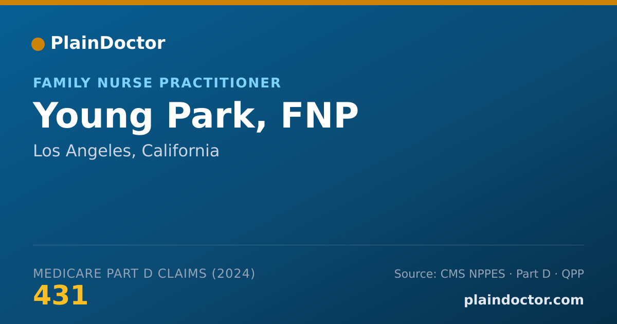 Shareable card for Young Park, FNP - Registered Nurse, Los Angeles, CA