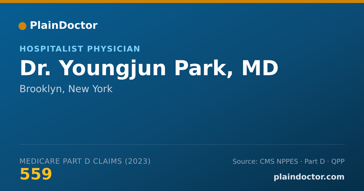 Shareable card for Youngjun Park, MD - Hospitalist Physician, Brooklyn, NY
