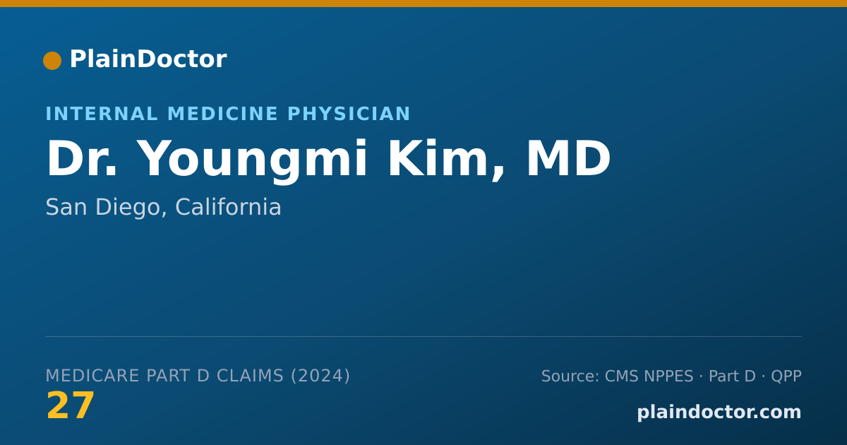 Shareable card for Youngmi Kim, MD - Military Health Care Provider, San Diego, CA