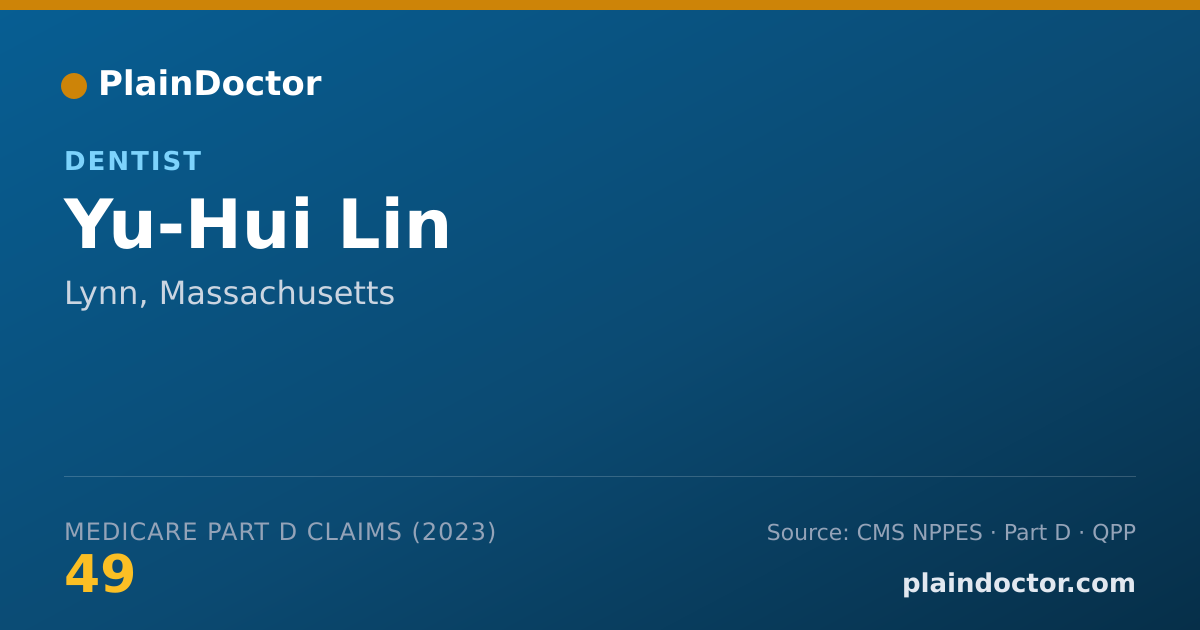 Shareable card for Yu-Hui Lin - Dentist, Lynn, MA