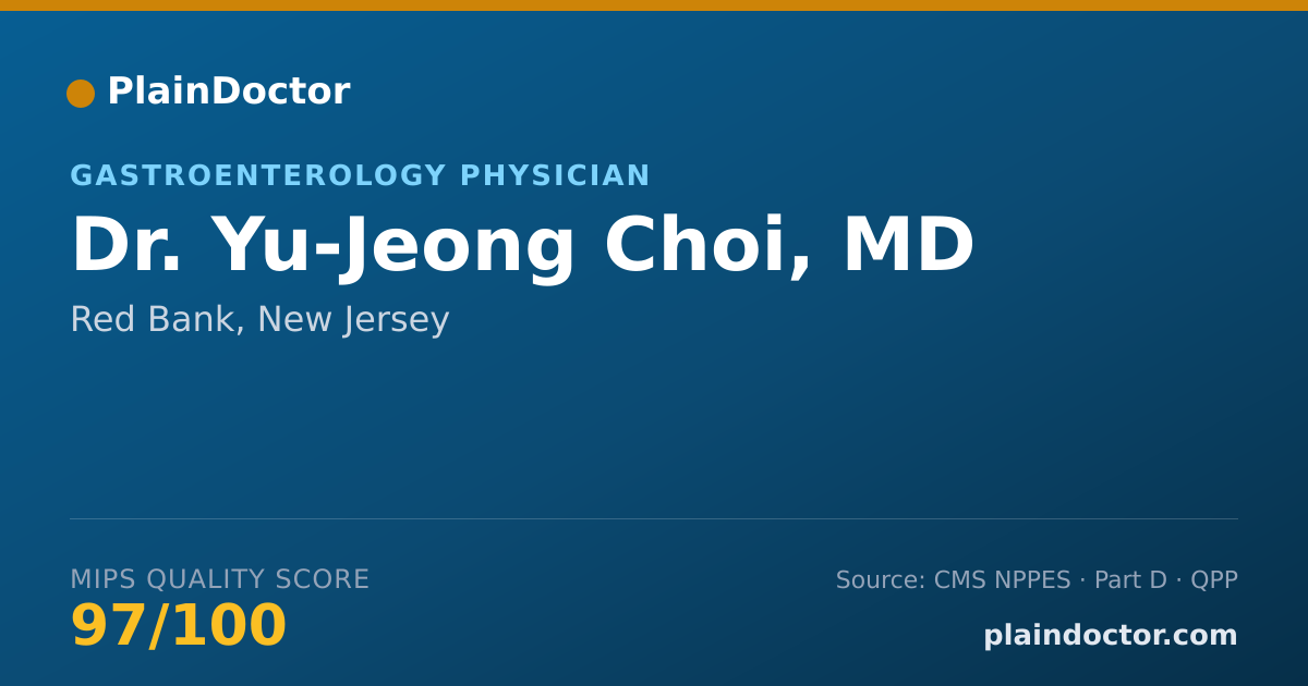 Shareable card for Yu-Jeong Choi, MD - Gastroenterology Physician, Red Bank, NJ