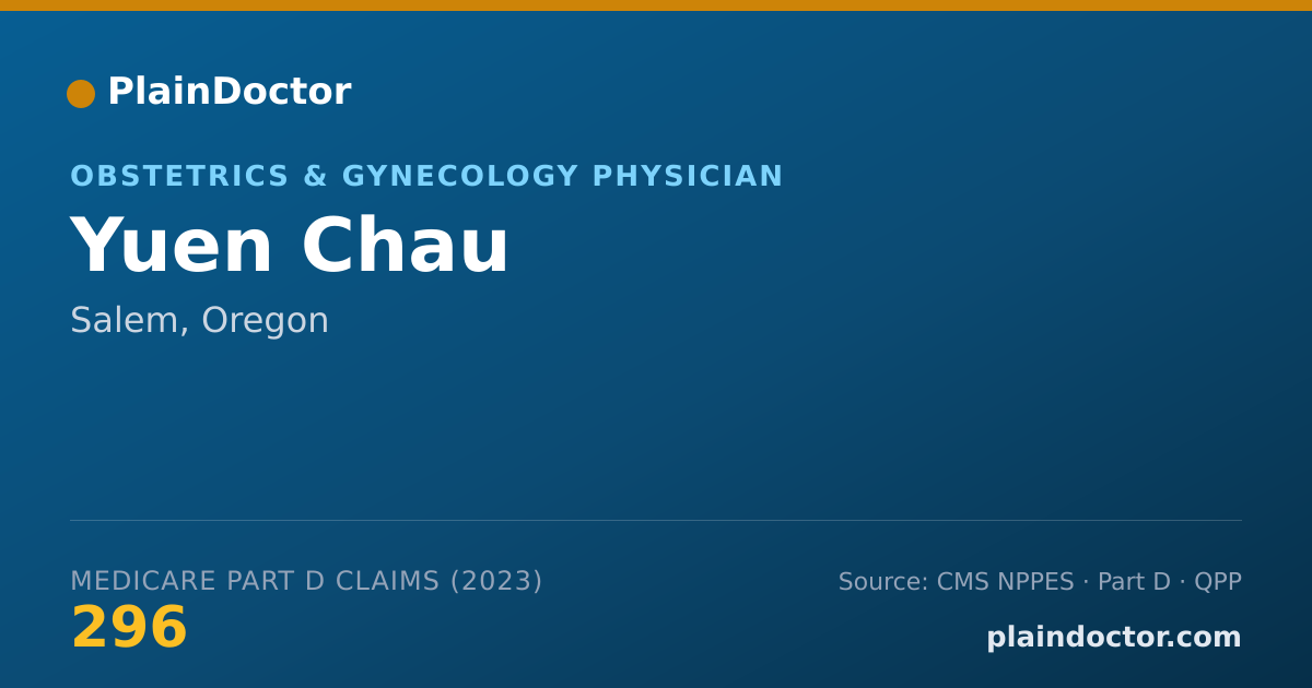 Shareable card for Yuen Chau - Obstetrics & Gynecology Physician, Salem, OR