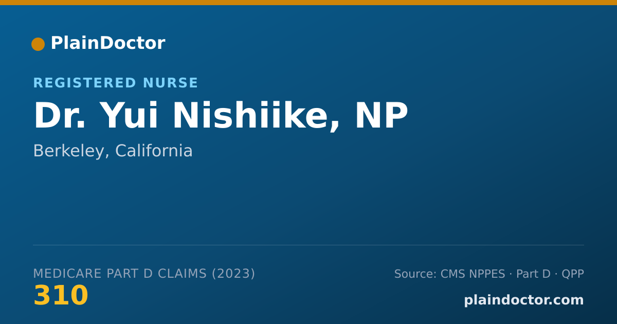 Shareable card for Yui Nishiike, NP - Registered Nurse, Berkeley, CA