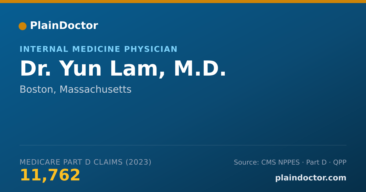 Shareable card for Yun Lam, M.D. - Internal Medicine Physician, Boston, MA
