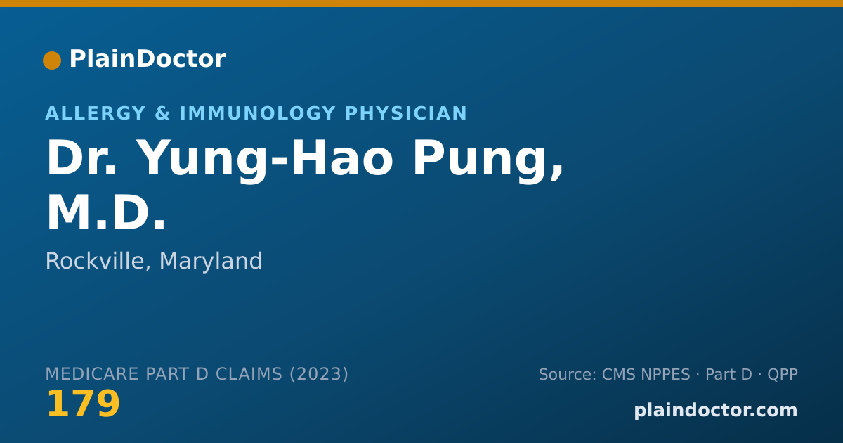 Shareable card for Yung-Hao Pung, M.D. - Allergy & Immunology Physician, Rockville, MD