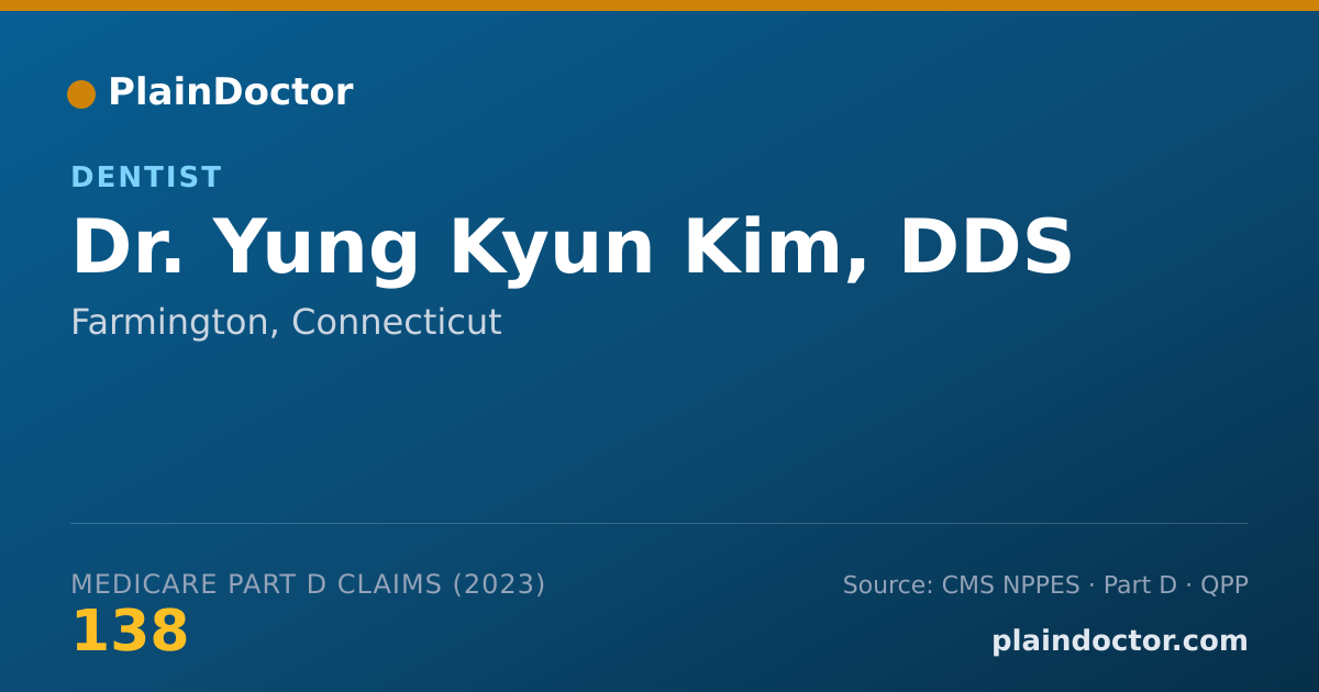 Shareable card for Yung Kyun Kim, DDS - Dentist, Farmington, CT