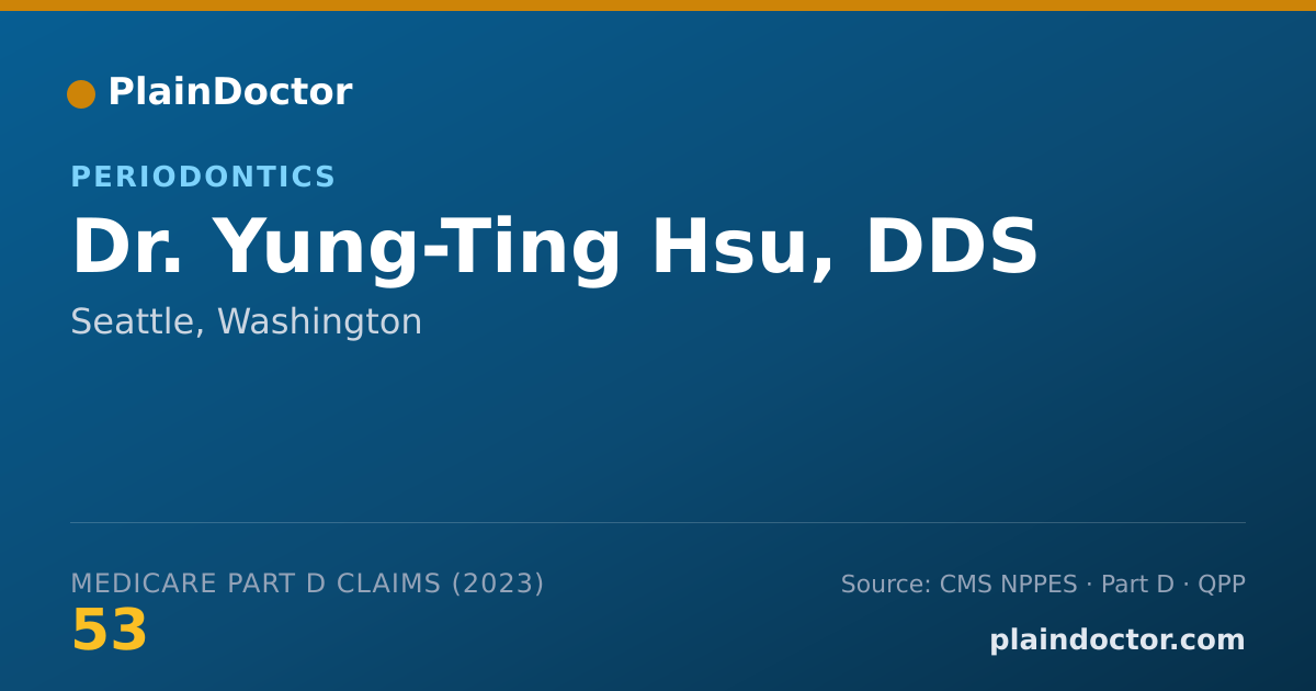 Shareable card for Yung-Ting Hsu, DDS - Periodontics, Seattle, WA