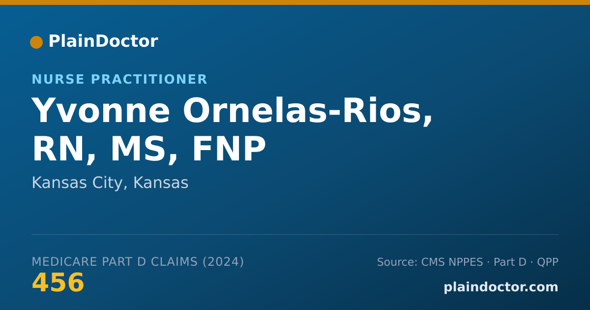 Shareable card for Yvonne Ornelas-Rios, RN, MS, FNP - Nurse Practitioner, Kansas City, KS