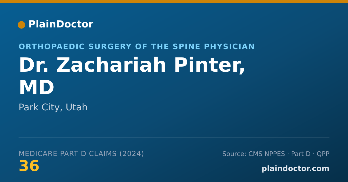 Shareable card for Zachariah Pinter, MD - Orthopaedic Surgery Physician, Park City, UT