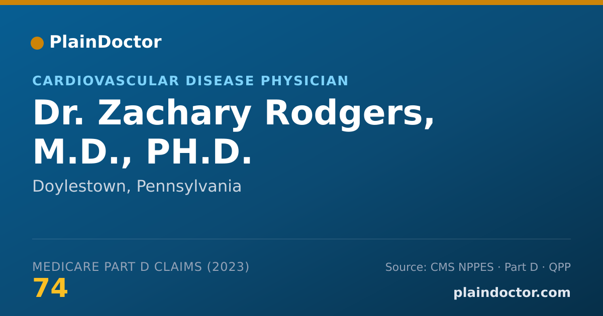 Shareable card for Zachary Rodgers, M.D., PH.D. - Cardiovascular Disease Physician, Doylestown, PA