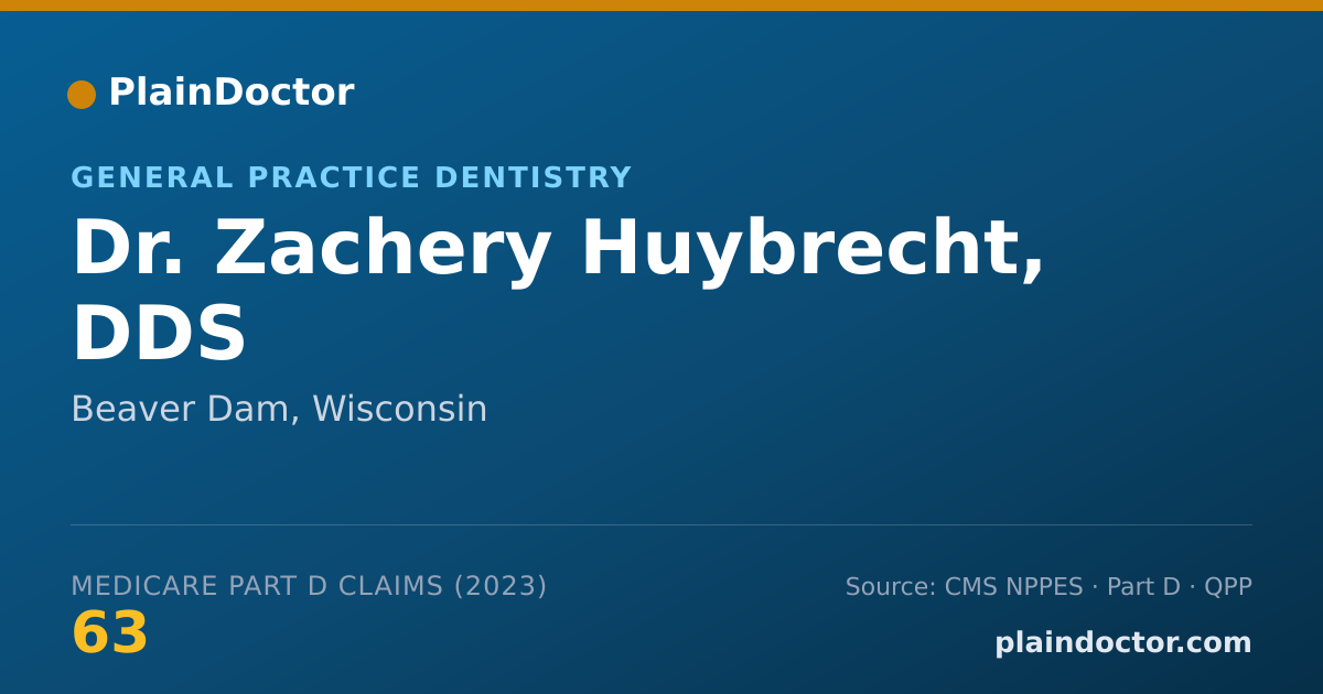 Shareable card for Zachery Huybrecht, DDS - General Practice Dentistry, Beaver Dam, WI
