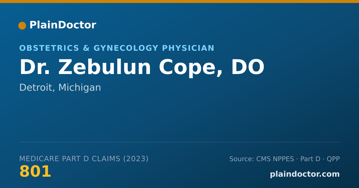 Shareable card for Zebulun Cope, DO - Obstetrics & Gynecology Physician, Detroit, MI