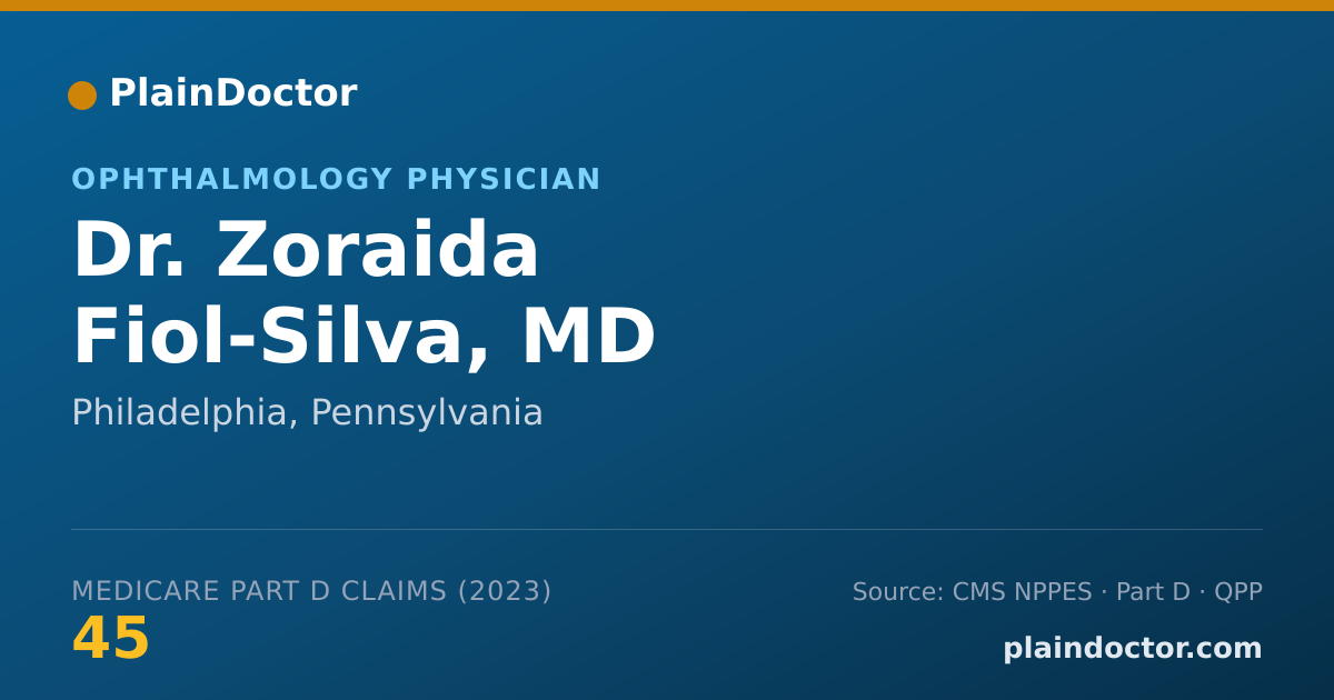 Shareable card for Zoraida Fiol-Silva, MD - Ophthalmology Physician, Philadelphia, PA